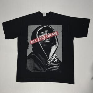 PRO Shirt Mens 2XL Black All Eyez On Me Graphic Tee Rap Music Hip Hop Streetwear